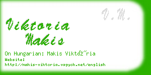 viktoria makis business card